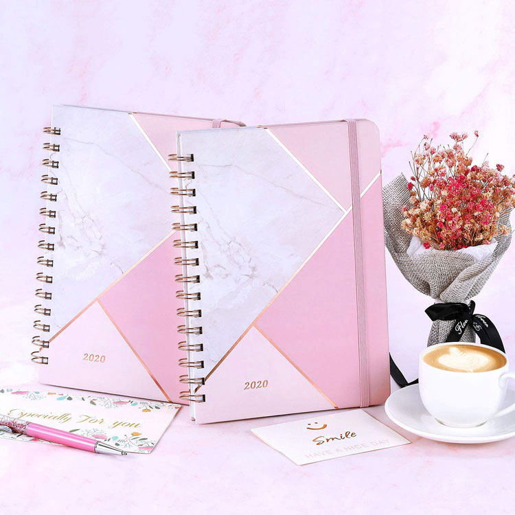 2020 Hardcover A5 Spiral Paper Note Book Diary