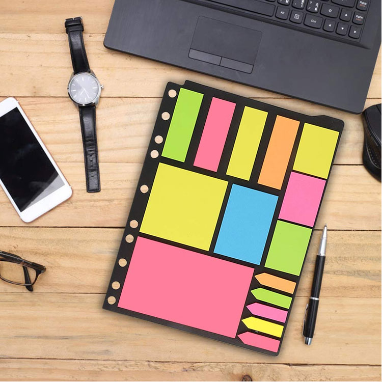 Color Sticky Note Set For Office Memo Pads Sticky Notes Stationery