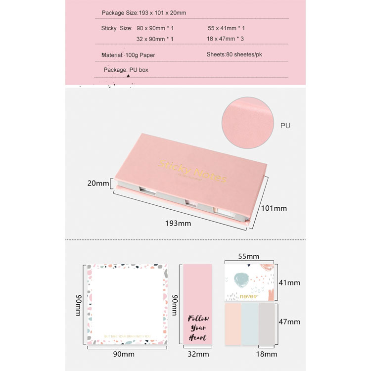 Sticky Note Pad Cube Custom Printing Page Marker Sticky Note Memo Pad