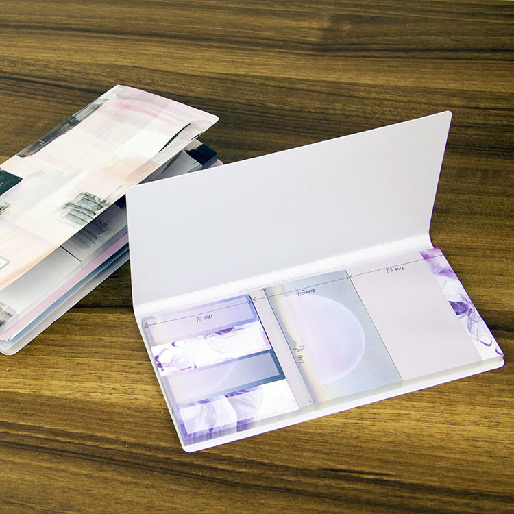 New Arrivals Printing Folding Memo Pad Custom Sticky Note Set