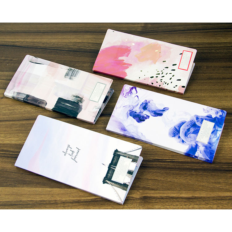 New Arrivals Printing Folding Memo Pad Custom Sticky Note Set