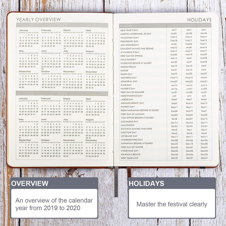 2021 Custom Agenda Planner Leather Notebook