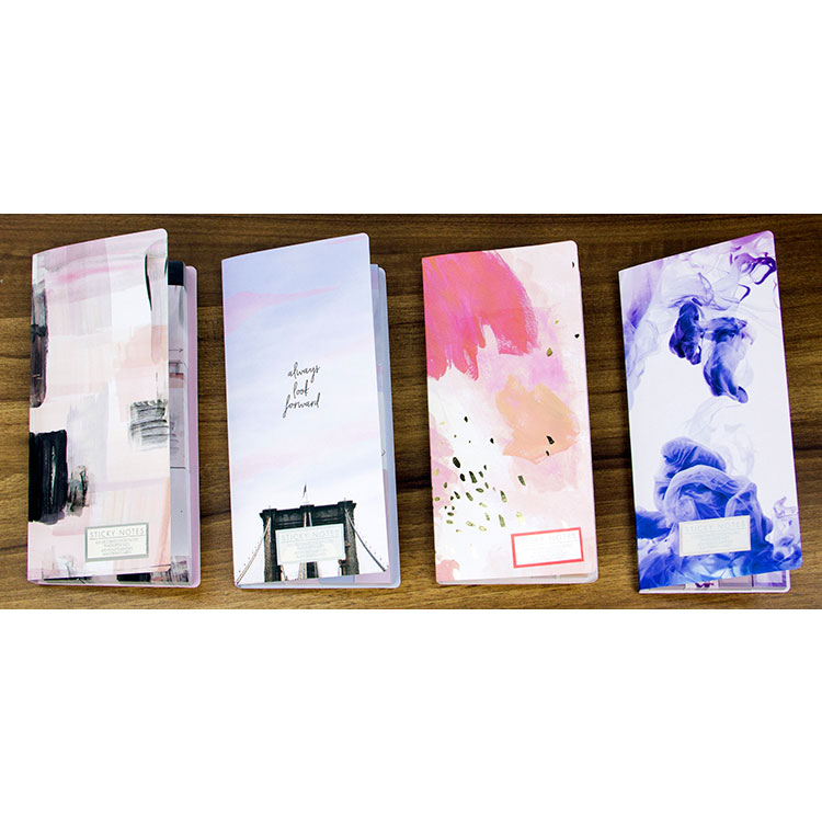 New Arrivals Printing Folding Memo Pad Custom Sticky Note Set