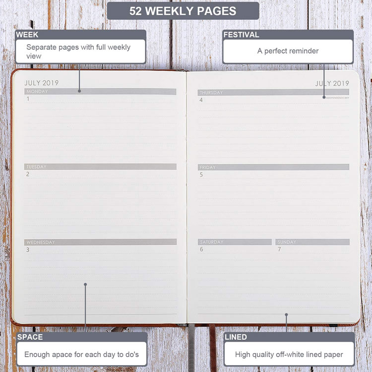 2021 Custom Agenda Planner Leather Notebook