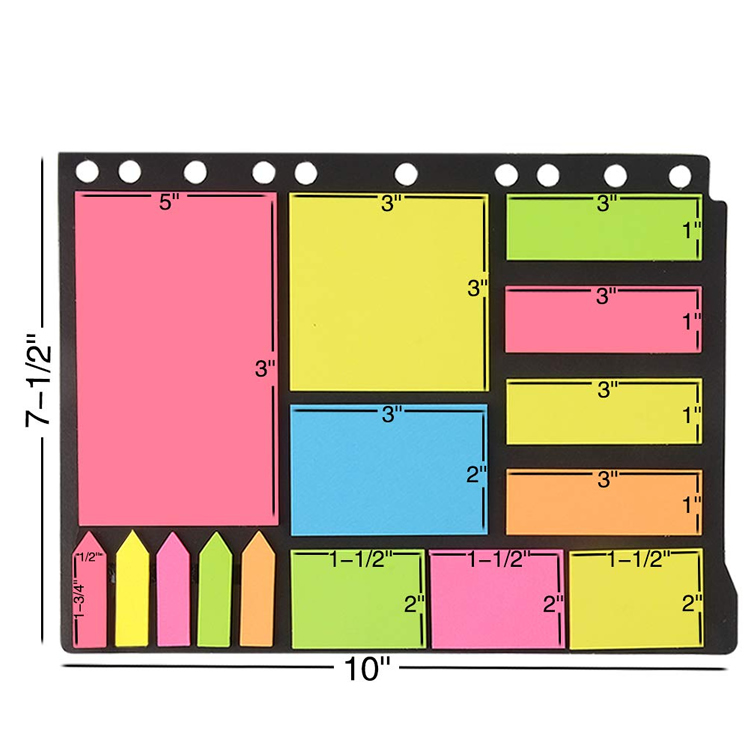 Color Sticky Note Set For Office Memo Pads Sticky Notes Stationery