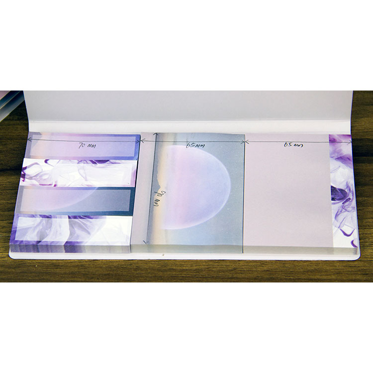 New Arrivals Printing Folding Memo Pad Custom Sticky Note Set