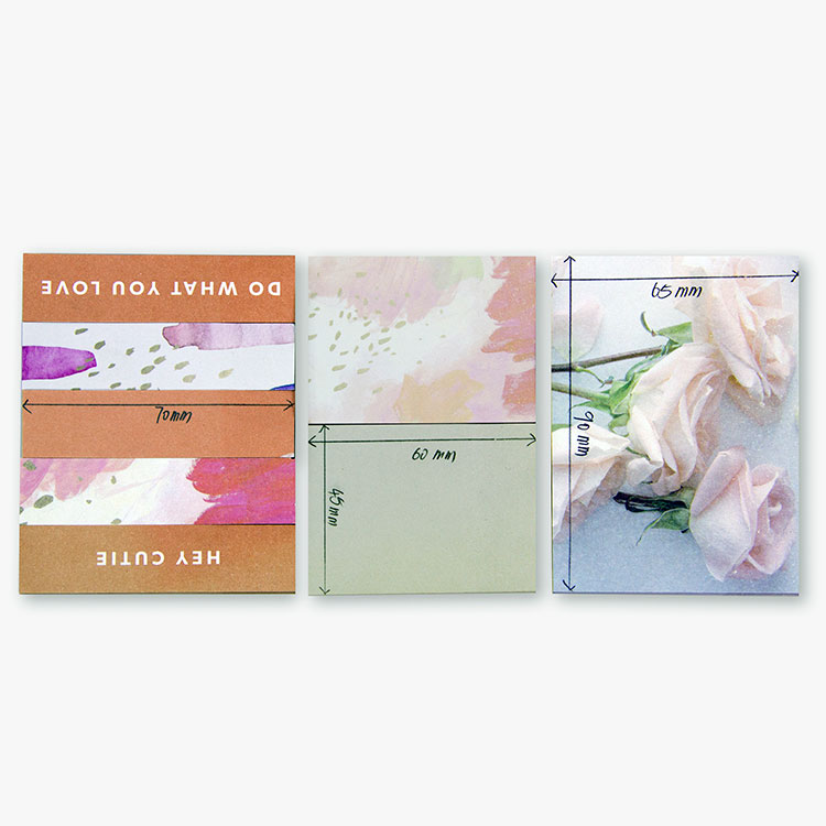 New Arrivals Printing Folding Memo Pad Custom Sticky Note Set