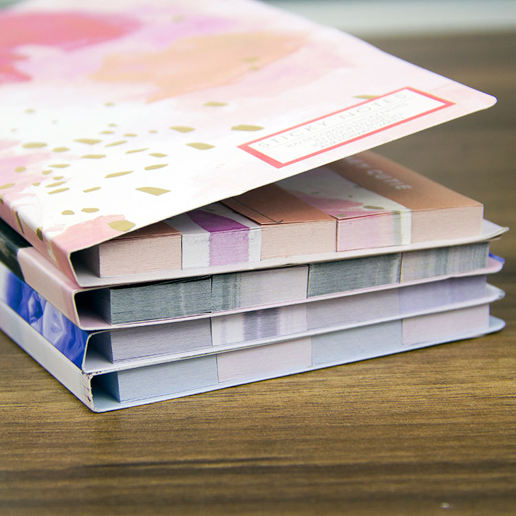 New Arrivals Printing Folding Memo Pad Custom Sticky Note Set