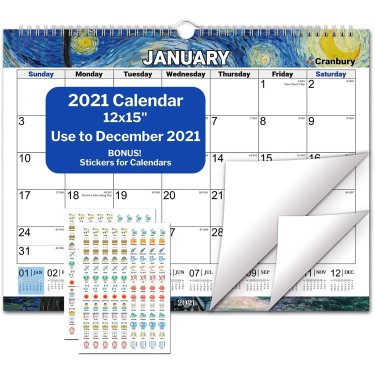 Custom Printing Wall Calendar 2020/ 2021 Desk Calendar Printing